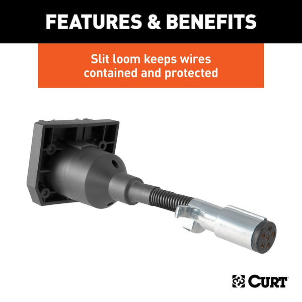 CURT Trailer Wiring Connector Adapter (MPN: 57667)