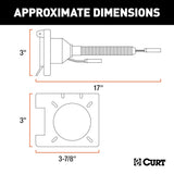 CURT Trailer Wiring Connector Adapter (MPN: 57672)