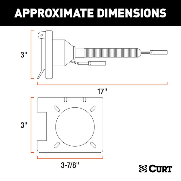 CURT Trailer Wiring Connector Adapter (MPN: 57672)