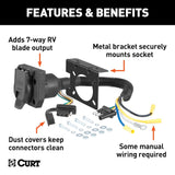 CURT Trailer Wiring Connector Adapter (MPN: 57672)