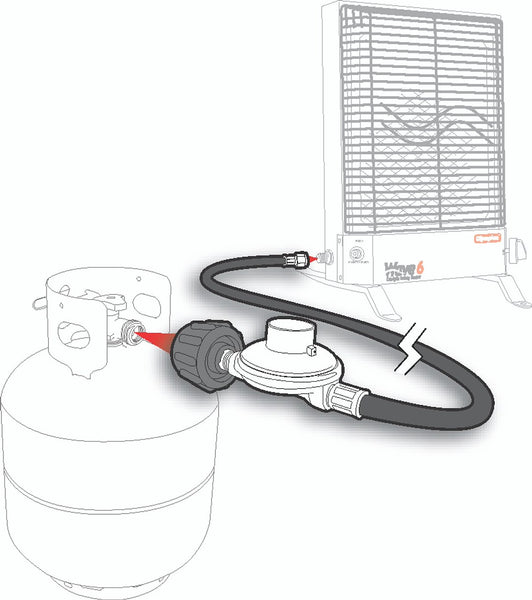 Camco Propane Regulator for Olympian Heaters (MPN: 57703)