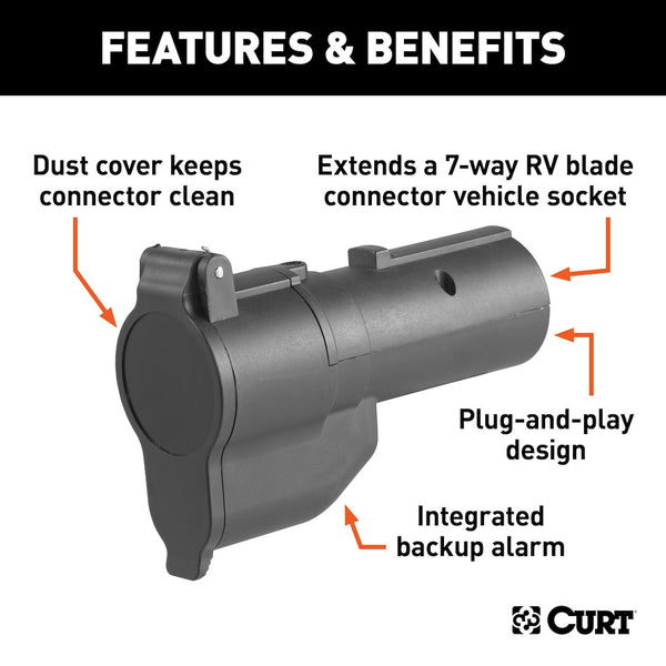 CURT Trailer Wiring Connector Adapter (MPN: 57727)