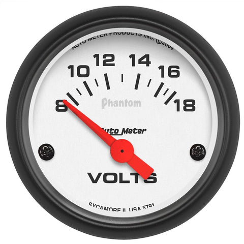 AutoMeter Voltmeter Gauge - Phantom Series (MPN: 5791)