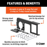 CURT Trailer Wiring Connector Mounting Bracket (MPN: 58000)