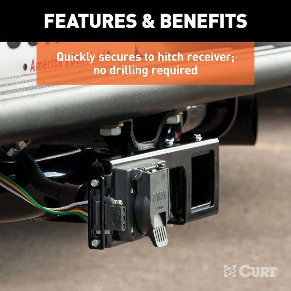 CURT Trailer Wiring Connector Mounting Bracket (MPN: 58000)