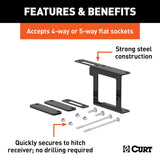 CURT Trailer Wiring Connector Mounting Bracket (MPN: 58001)