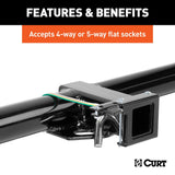 CURT Trailer Wiring Connector Mounting Bracket (MPN: 58001)