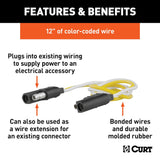 CURT Trailer Wiring Connector (MPN: 58020)