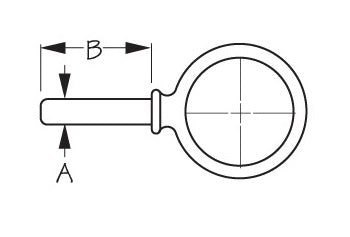 Sea Dog Oarlock Round Horn Style (MPN: 580590-1)