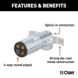CURT Trailer Wiring Connector (MPN: 58061)