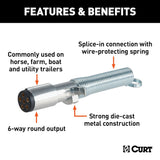 CURT Trailer Wiring Connector (MPN: 58082)