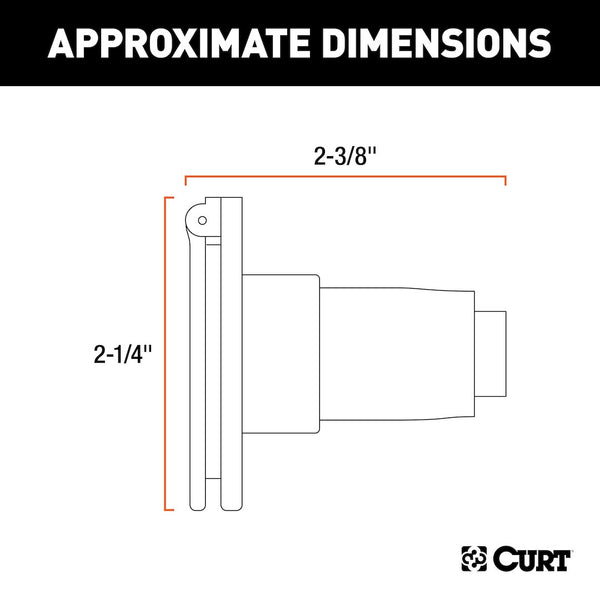 CURT Trailer Wiring Connector (MPN: 58090)