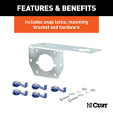 CURT 6-Way Round Connector Plug And Socket Kit (MPN: 58093)