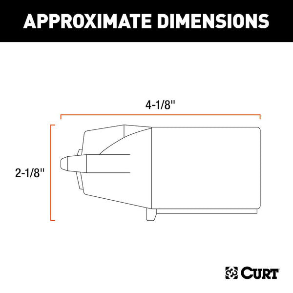 CURT Trailer Wiring Connector 7-Way RV Blade (MPN: 58145)