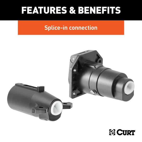 CURT 7-Way RV Blade Connector (MPN: 58152)