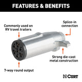 CURT Trailer Wiring Connector (MPN: 58160)