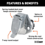 CURT Trailer Wiring Connector (MPN: 58170)
