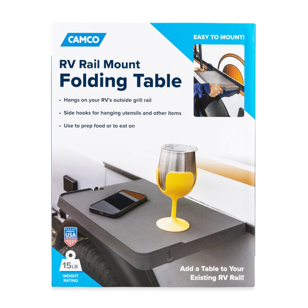 Camco RV Rail Mount Table (MPN: 58175)