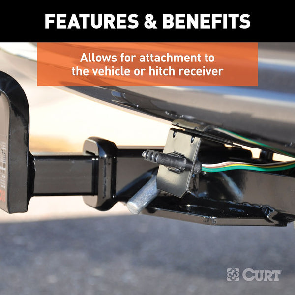 CURT Trailer Wiring Connector Mounting Bracket (MPN: 58301)