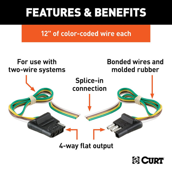 CURT Trailer Wiring Connector (MPN: 58304)