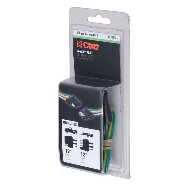 CURT Trailer Wiring Connector (MPN: 58304)
