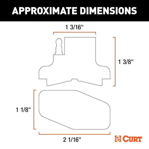 CURT 4-Way Flat Magnetic Connector Adapter (MPN: 58306)