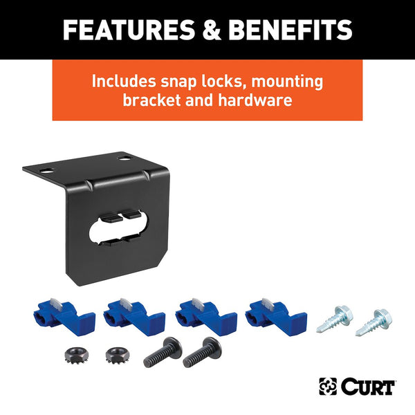 CURT Trailer Wiring Connector (MPN: 58345)