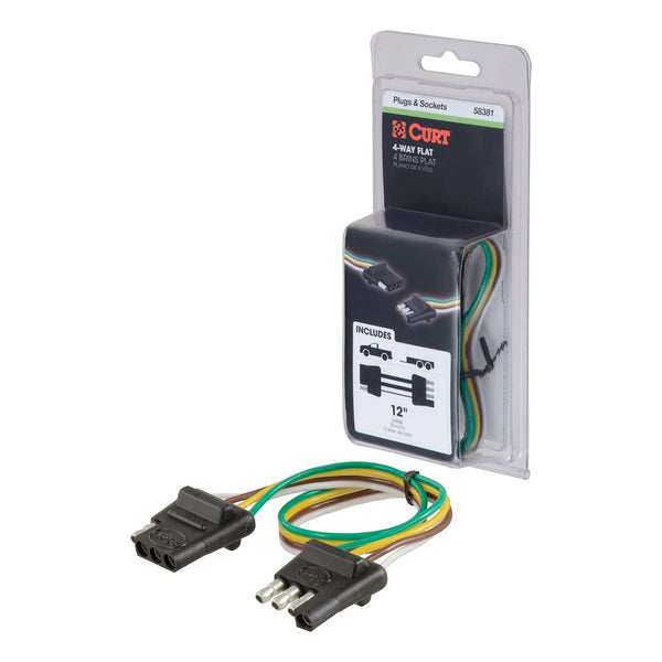 CURT Trailer Wiring Connector Extension (MPN: 58381)