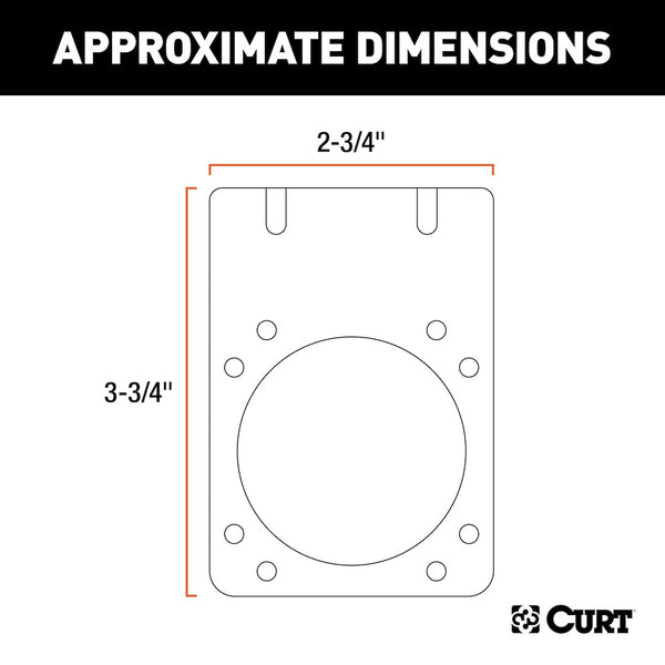 CURT Trailer Wiring Connector Mounting Bracket (MPN: 58510)