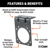 CURT Trailer Wiring Connector Mounting Bracket (MPN: 58510)