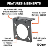 CURT Trailer Wiring Connector Mounting Bracket (MPN: 58520)