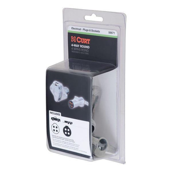 CURT Trailer Wiring Connector (MPN: 58671)