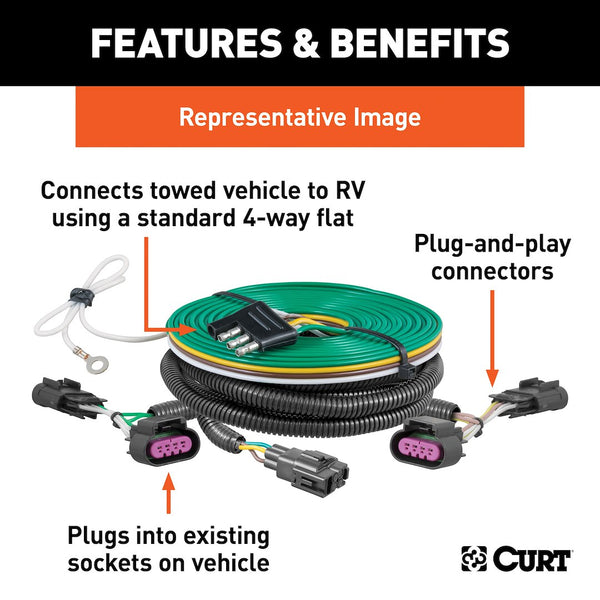 CURT Towed Vehicle Wiring Kit (MPN: 58907)