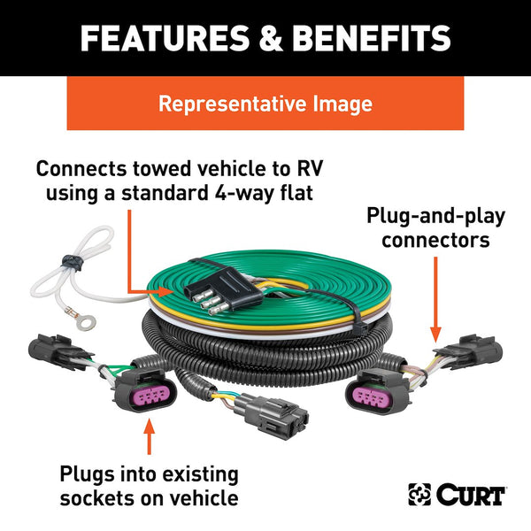 CURT Towed Vehicle Wiring Kit (MPN: 58985)