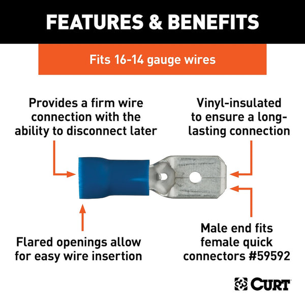 CURT Wire Terminal End (MPN: 59432)