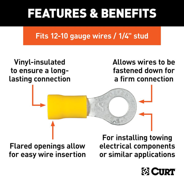 CURT Wire Terminal End Ring Style (MPN: 59534)