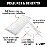 CURT Wire Tie Nylon Plastic (MPN: 59732)
