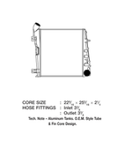 CSF Intercooler Air To Air Tube Fin (MPN: 6012)