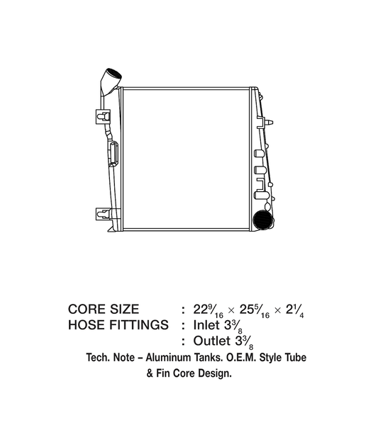 CSF Intercooler Air To Air Tube Fin (MPN: 6012)
