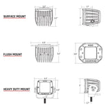 Rigid D-Series LED Fog Light (MPN: 602513)