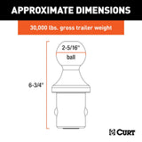 CURT Gooseneck Trailer Hitch Ball (MPN: 60601)