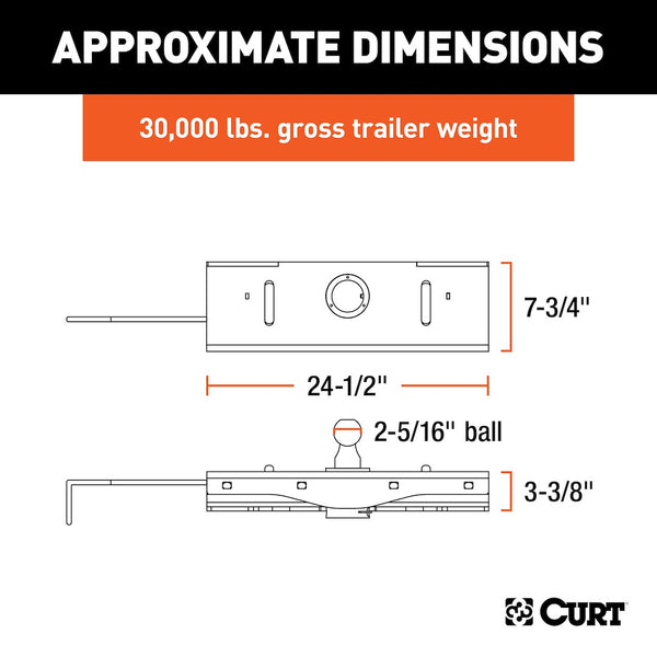 CURT Gooseneck Trailer Hitch Head (MPN: 60611)