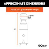 CURT Gooseneck Trailer Hitch Ball (MPN: 60616)