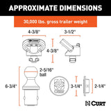 CURT Gooseneck Trailer Hitch Accessory Kit (MPN: 60618)