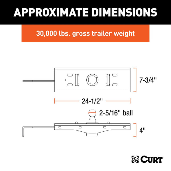 CURT Gooseneck Trailer Hitch Head (MPN: 60619)