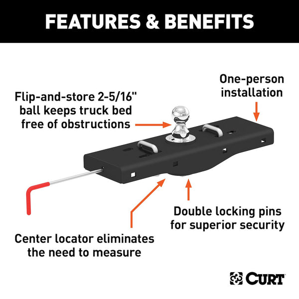 CURT Gooseneck Trailer Hitch Head (MPN: 60619)