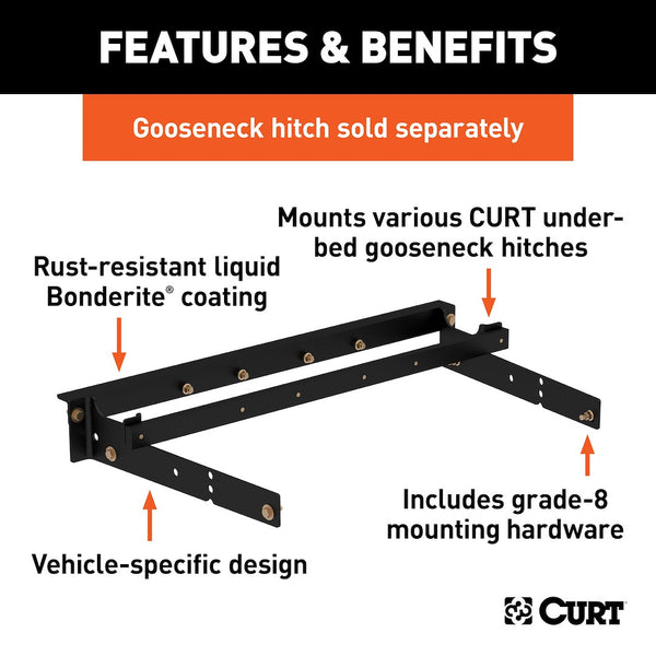 CURT Gooseneck Trailer Hitch Rail (MPN: 60631)