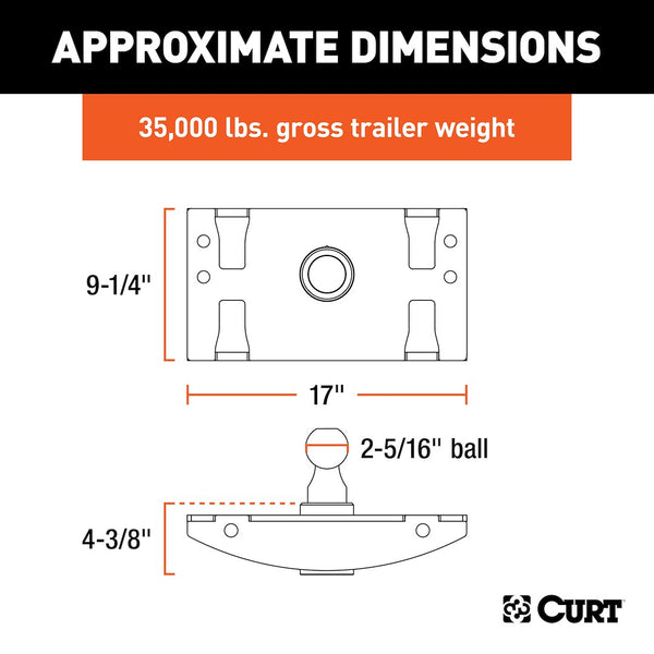 CURT Gooseneck Trailer Hitch (MPN: 60633)