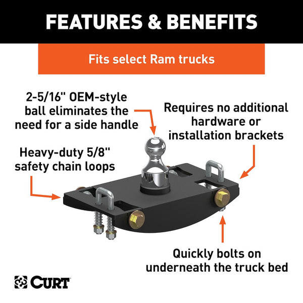 CURT Gooseneck Trailer Hitch (MPN: 60633)