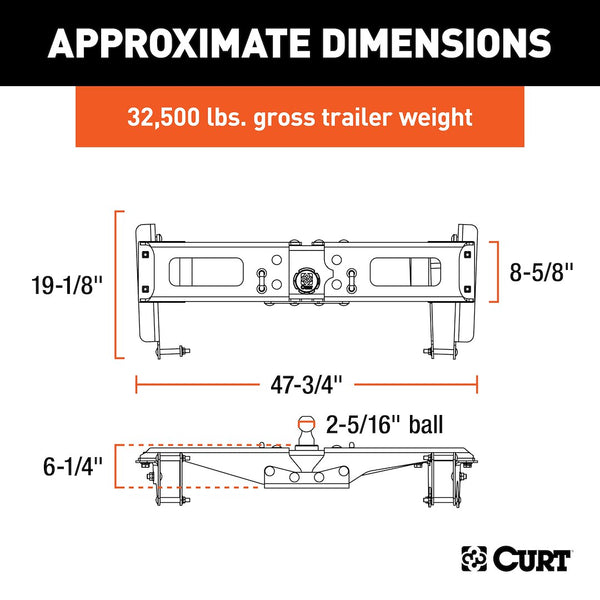 CURT Gooseneck Trailer Hitch (MPN: 60642)